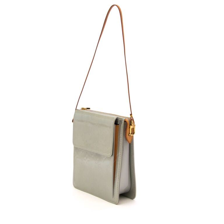 Authentic Louis Vuitton Green Vernis Mott Small Bag