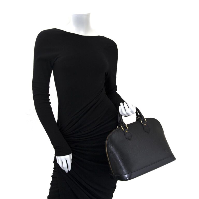 Louis vuitton epi shop alma pm black