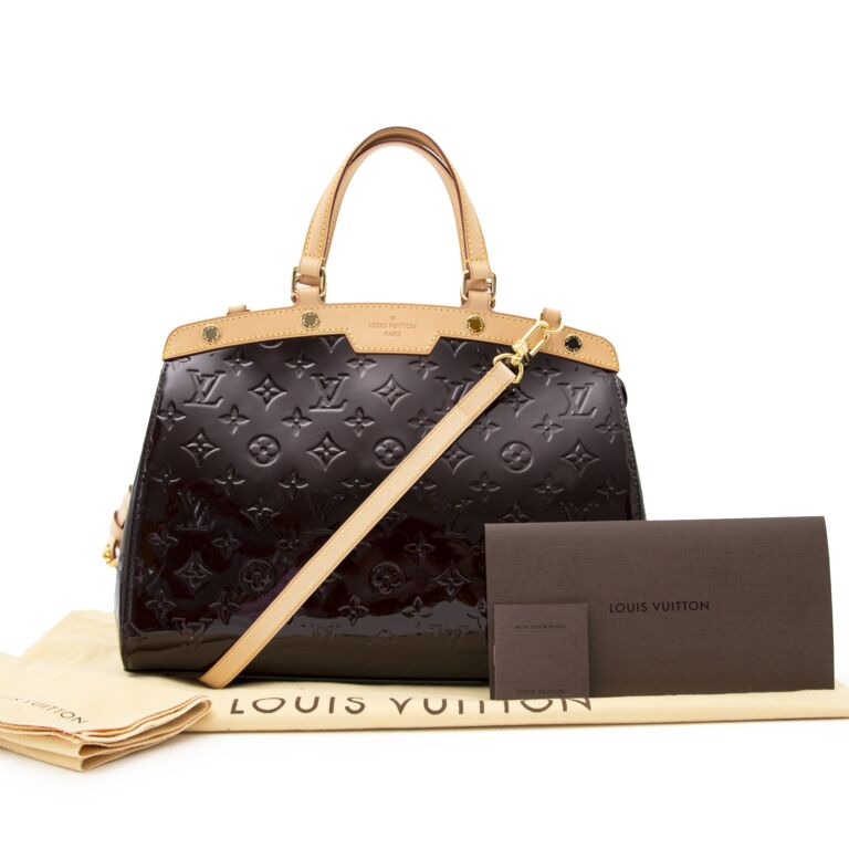 Louis Vuitton Purple Vernis Brea MM Leather Patent leather ref