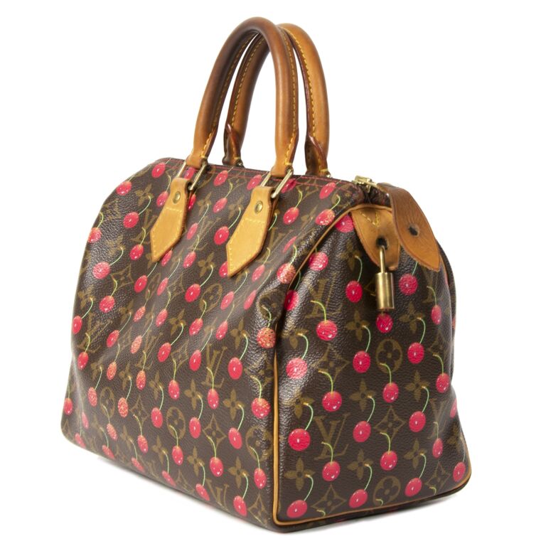 Louis Vuitton Cherry Speedy 25 Handbag by Takashi Murakami – vintagebonbon