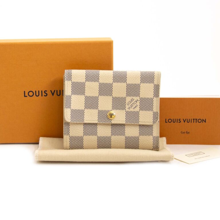 Louis Vuitton Damier Azur Elise Wallet ○ Labellov ○ Buy and Sell