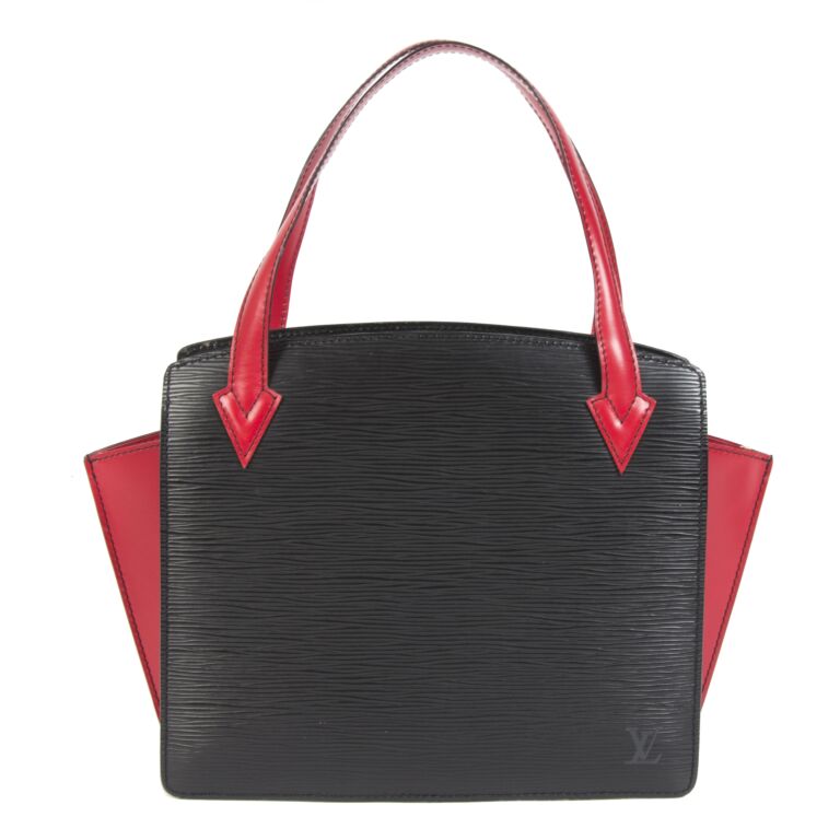 Lv black clearance and red bag