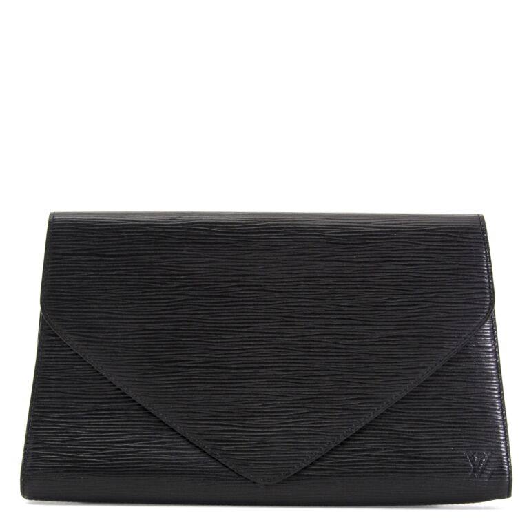Louis Vuitton Black Envelope Clutch - 3 For Sale on 1stDibs  lv black  envelope bag, louis vuitton black envelope bag, lv envelope bag black