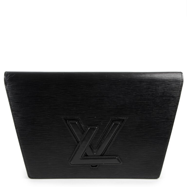 マーク Louis Vuitton ブラック レザー ケース Louis Vuitton Black Trapeze Epi Leather Clutch ○ Labellov ○ Buy