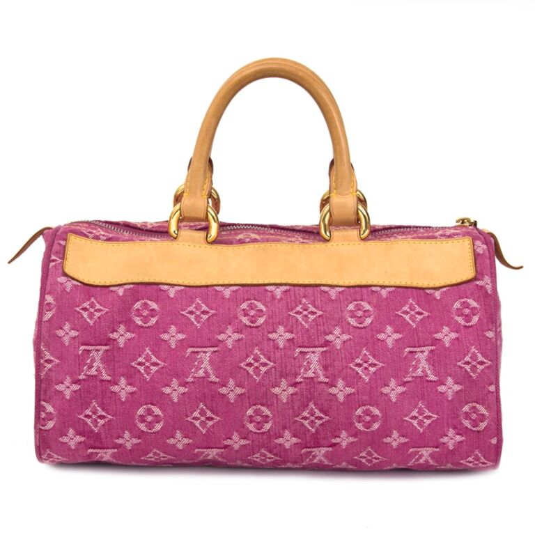 Louis Vuitton Fuchsia Monogram Denim Neo Speedy Bag Louis Vuitton