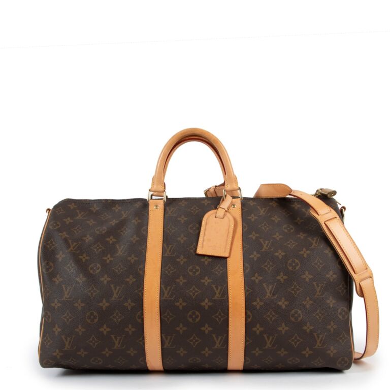 M59943 Louis Vuitton Monogram Canvas Keepall Bandoulière 50