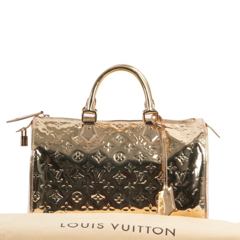 Vintage Louis Vuitton Speedy 30 Bag | Ivory & Gold