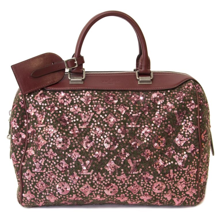 Louis Vuitton Burgundy Wool And Leather Sunshine Express