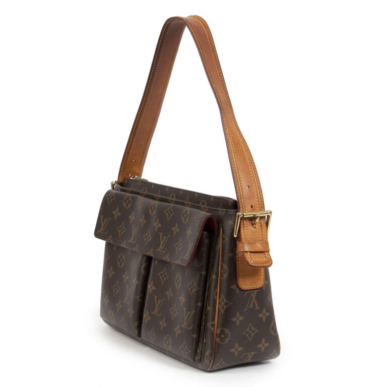 Louis Vuitton Monogram Viva Cite GM Bag Brown