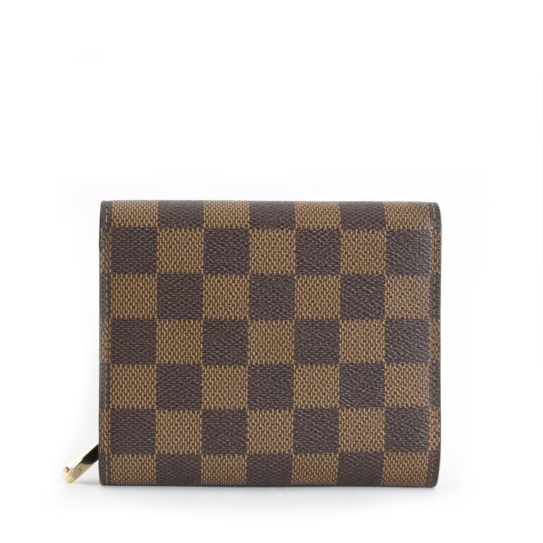 Louis Vuitton Joey Damier Ebene Bi-Fold Wallet on SALE