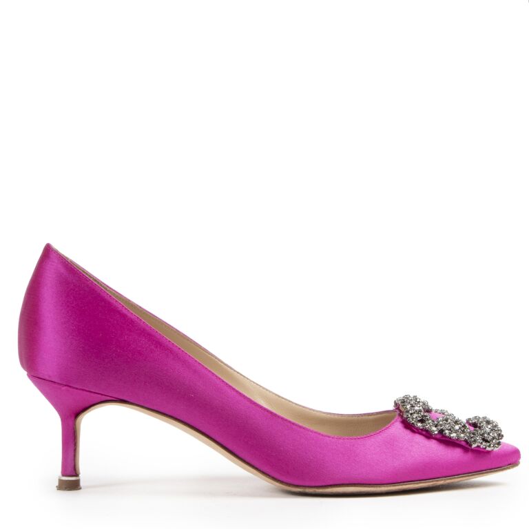 Manolo blahnik pink pumps sales