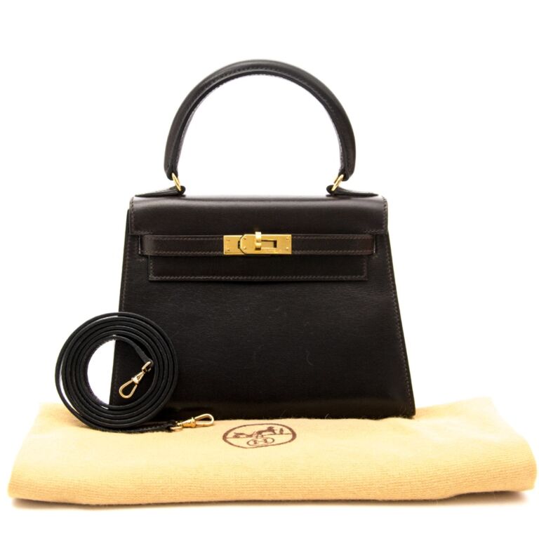 Hermès Vintage Kelly Mini 20 Dark Brown Box GHW ○ Labellov ○ Buy and Sell  Authentic Luxury