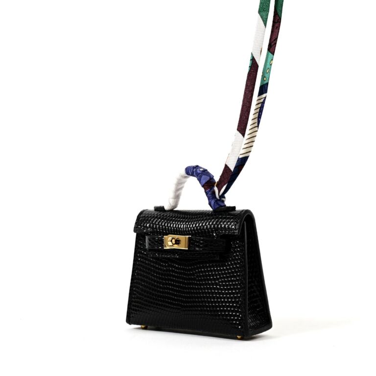 Hermès Black Lizard Mini Kelly Twilly Bag Charm, 2021 Available For  Immediate Sale At Sotheby's