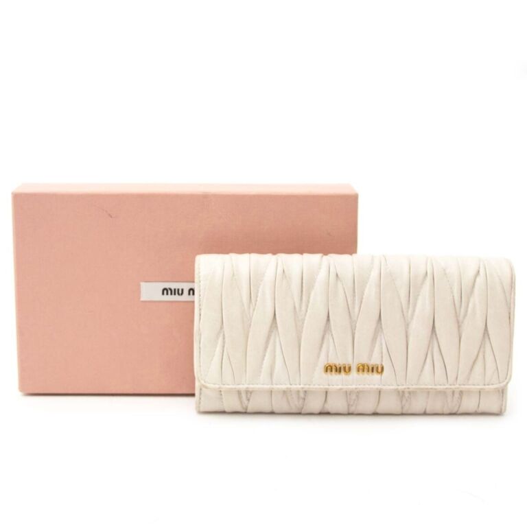 【SALE】 ◆MIUMIU◆Matelasse Leather Wallet 財布 miu miumiu ミュウミュウ MATELASSE SMALL WALLET 二つ折り財布