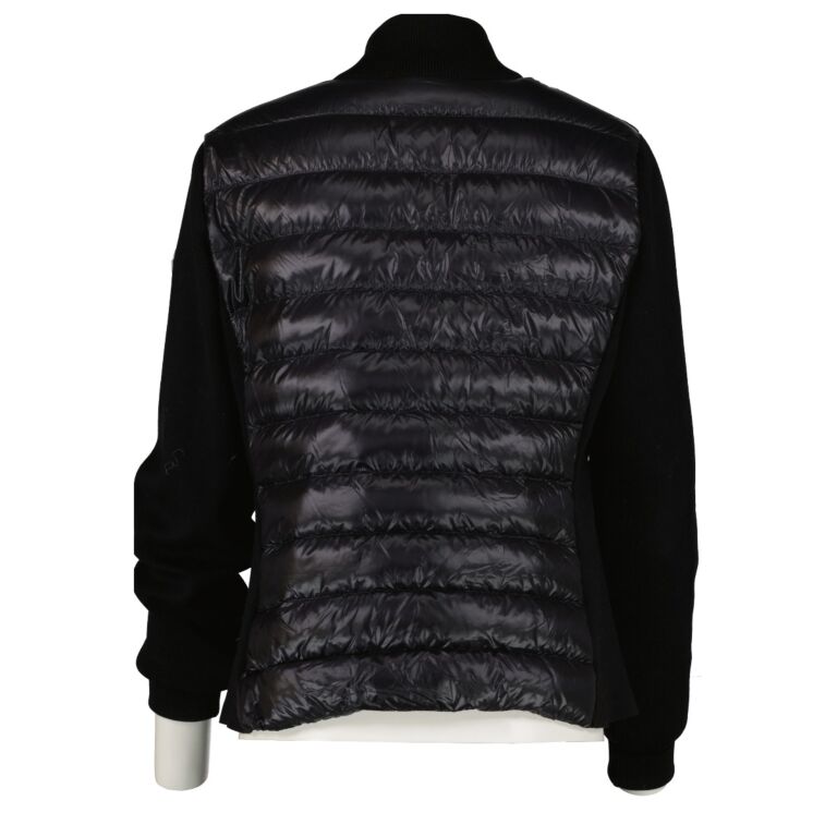 Moncler Black Padded Tricot Cardigan ○ Labellov ○ Buy and