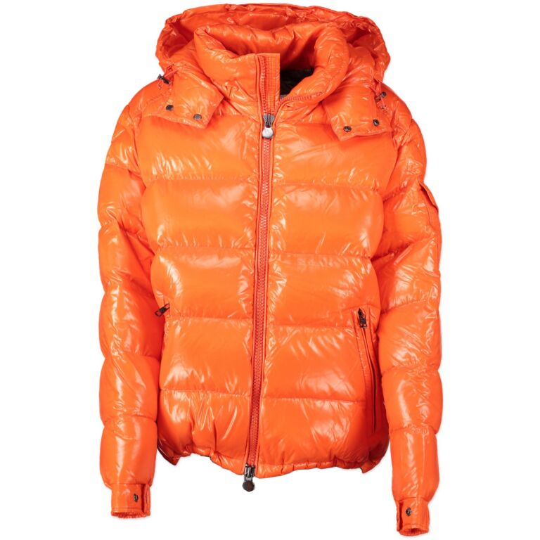 Moncler orange coat 2025