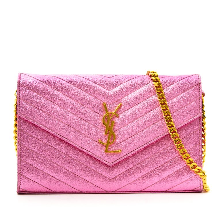☆人気☆【SAINT LAURENT】☆チェーン ウォレット バッグ☆PINK ☆人気☆【SAINT LAURENT】☆チェーン ウォレット バッグ☆PINK