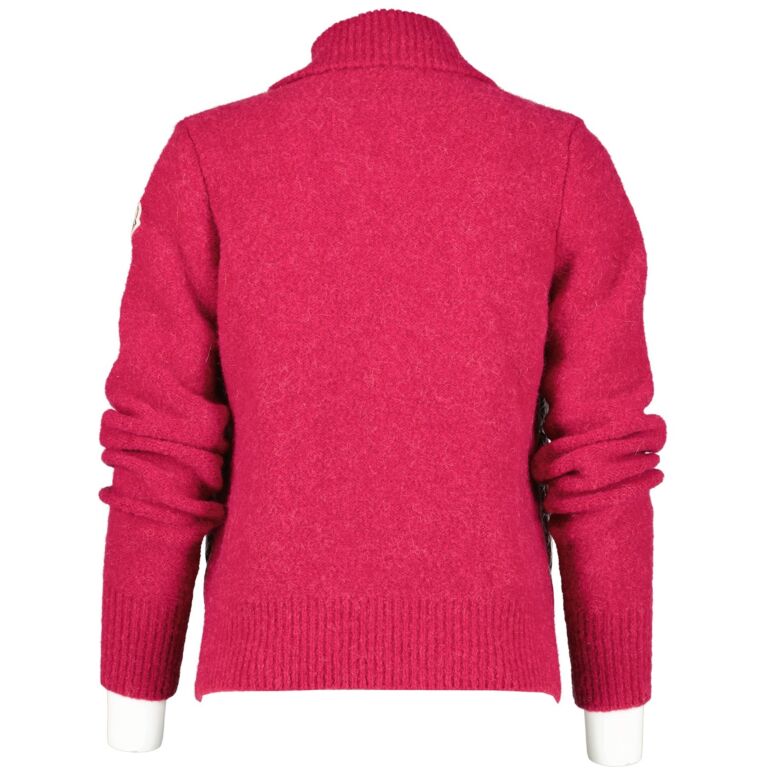 Moncler Pink Cardigan Tricot Jacket Size S Labellov Buy and Sell Authentic Luxury