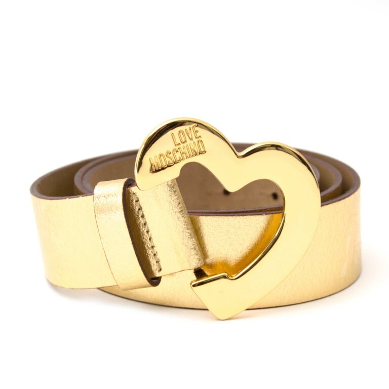 moschino heart belt