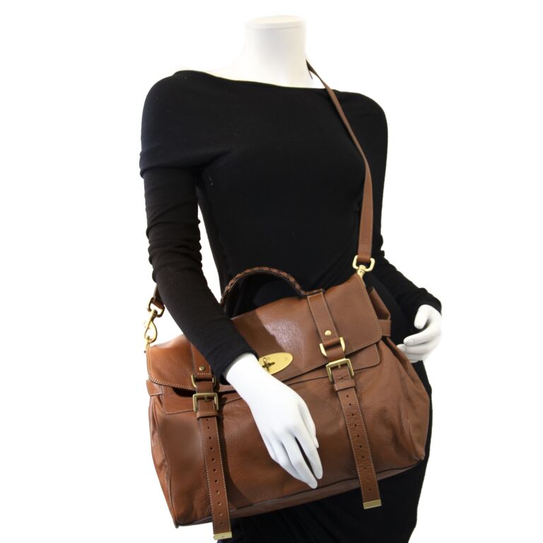 Mulberry Cognac Alexa Bag Labellov Buy and Sell Authentic Luxury