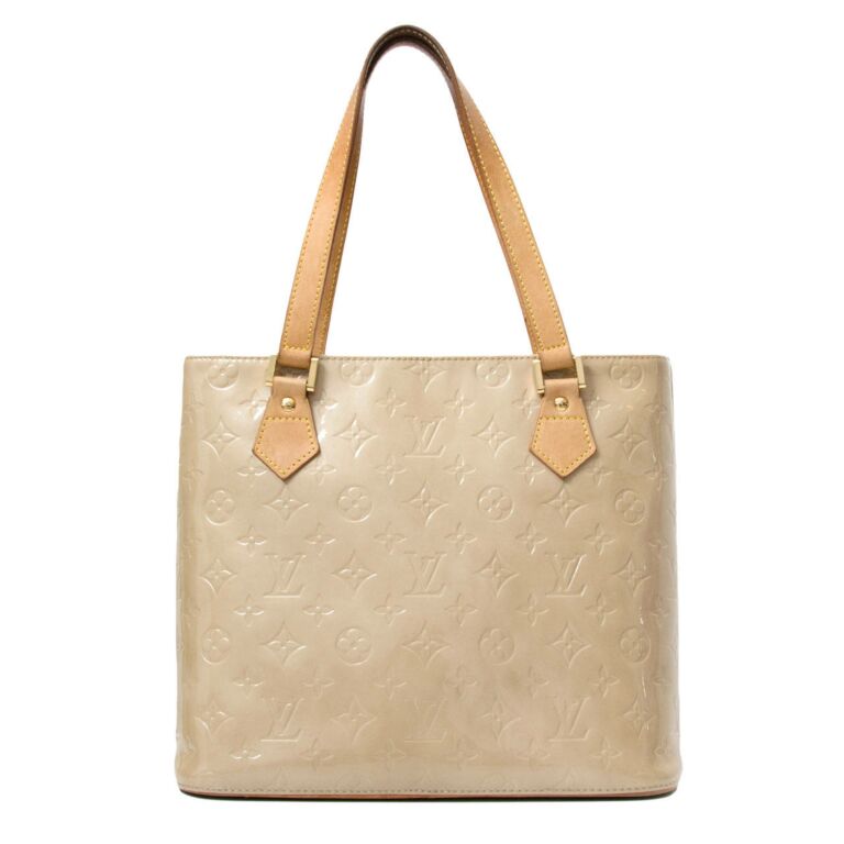 Louis Vuitton Beige Monogram Vernis Houston Bag ○ Labellov ○ Buy and Sell Luxury