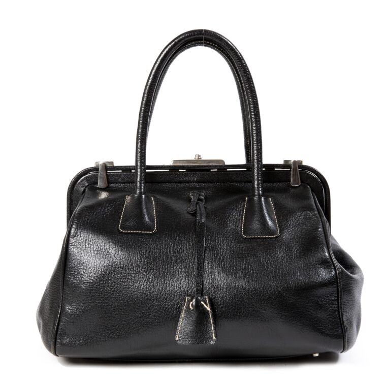 Black and deals silver prada bag