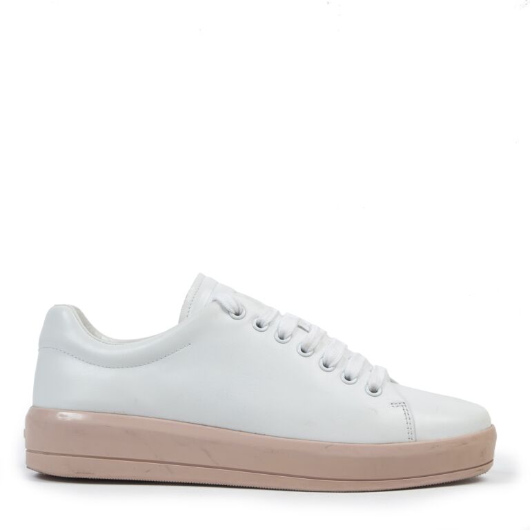 Prada Linea Rossa White Sneakers Size 38 5 Labellov Buy