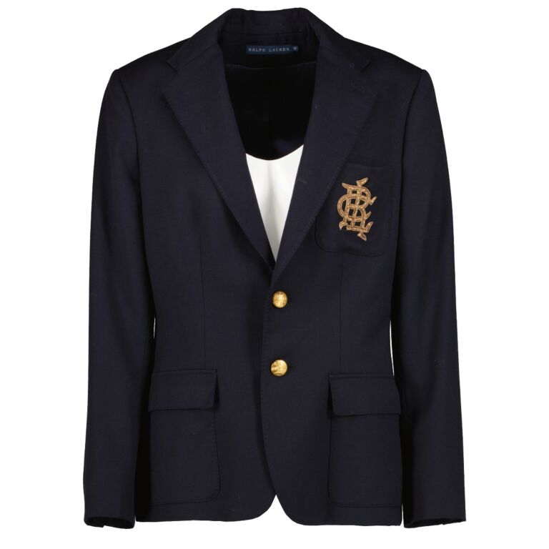 Ralph Lauren Black Blazer Jacket Size US 10 Labellov Buy and Sell Authentic Luxury