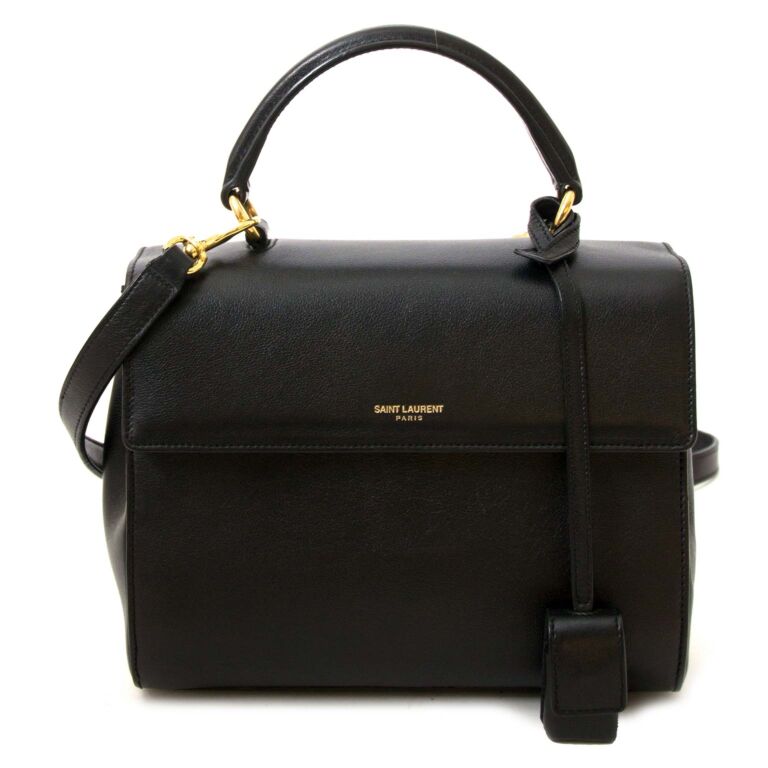 Saint Laurent Olive Velvet Small Vicky Chain Bag | myGemma