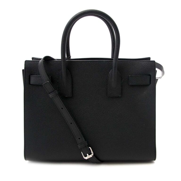 Saint Laurent Paris Black Sac de Jour Nano Grained Leather