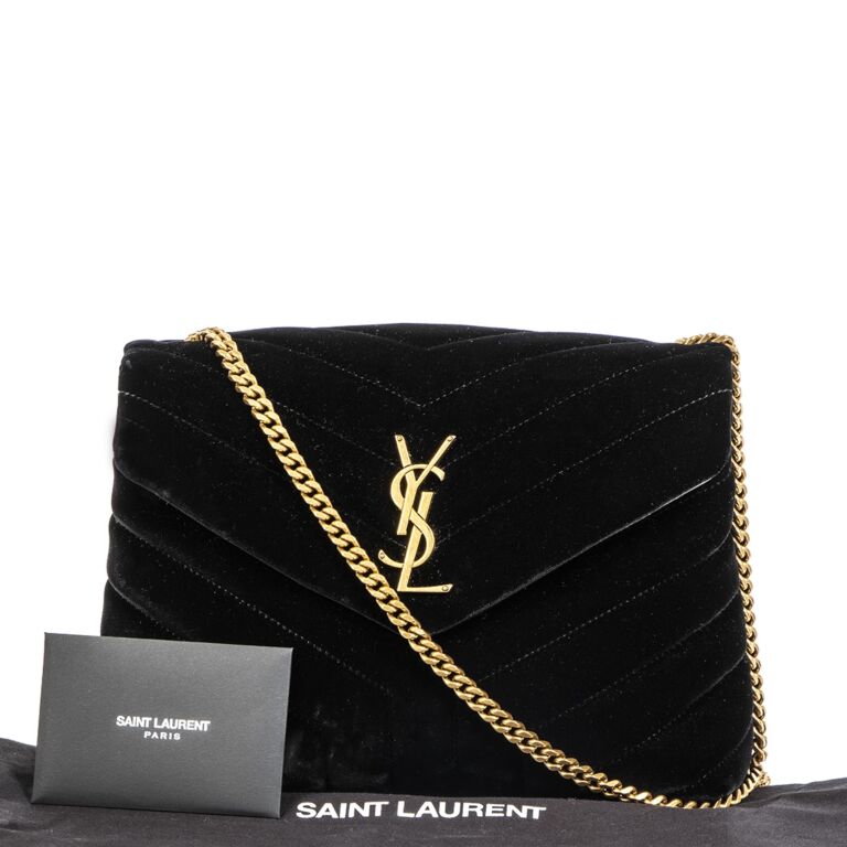 Ysl velour bag shop