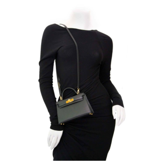 black hermes mini kelly