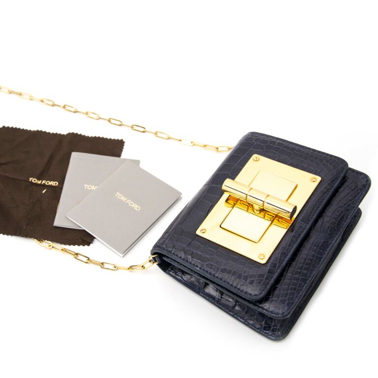 Tom Ford Small Natalia Blue Croco ○ Labellov ○ Buy and