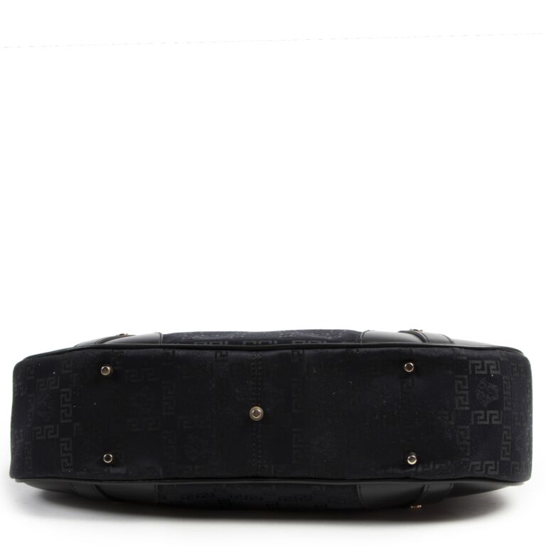 Versace Black Fabric Medusa Shoulder Bag ○ Labellov ○ Buy