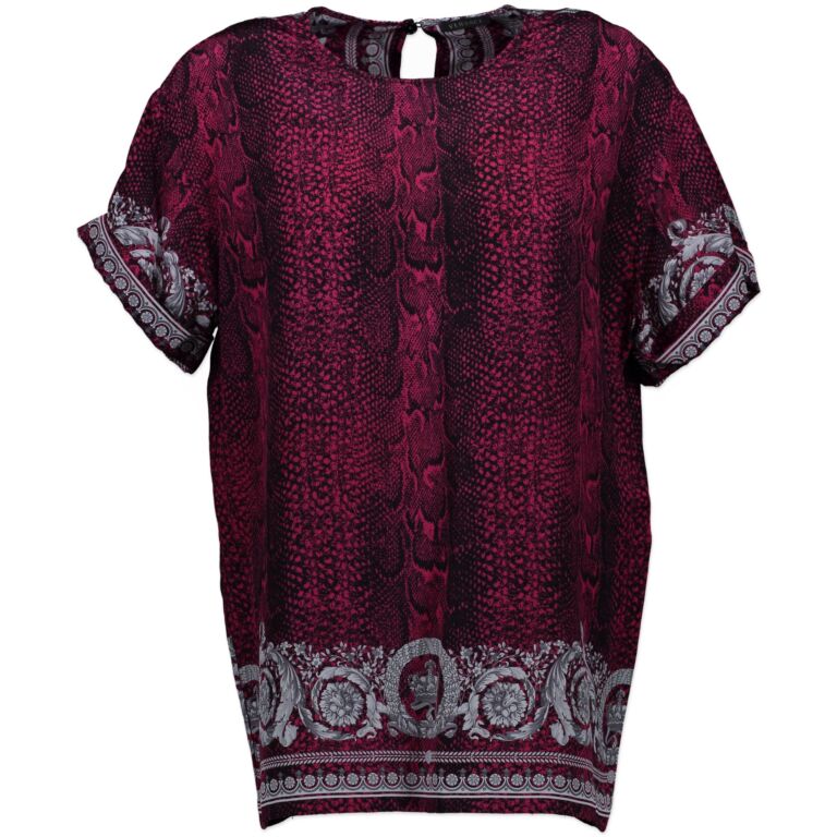 Versace Snake Print Shirt - size S/M Labellov Buy and Sell Authentic Luxury