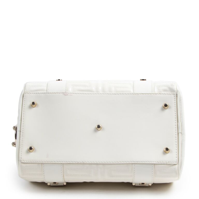 Gianni Versace Couture White Patent Leather Top Handle Bag Gianni Versace Couture White Patent Leather Top Handle Bag