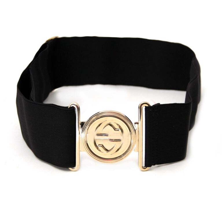 Elastic gucci belt sales