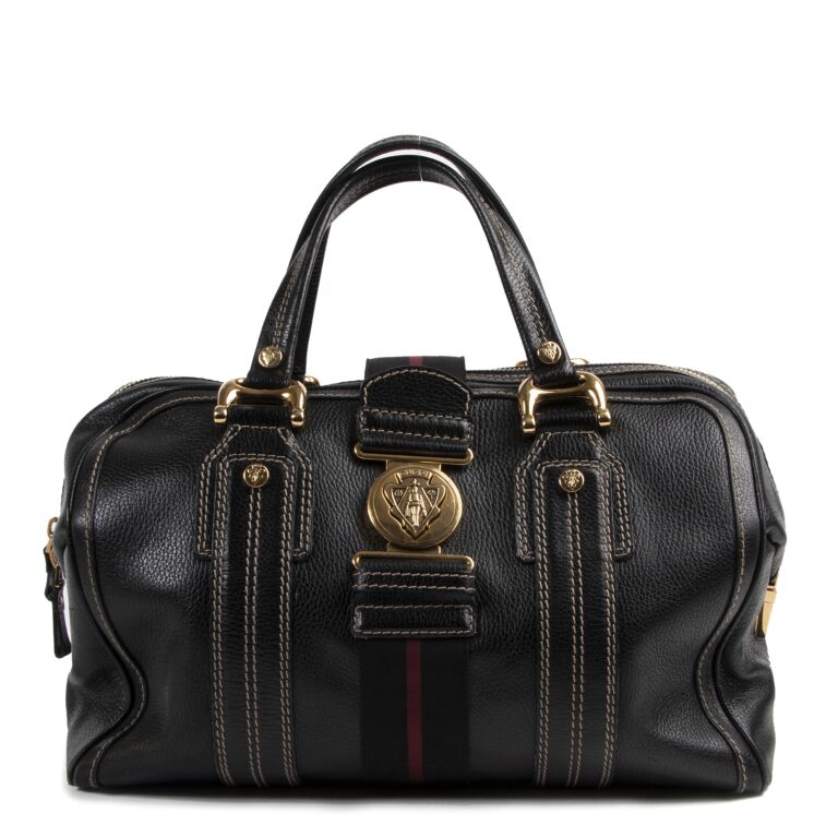 Gucci Black Aviatrix Large Boston Bag Labellov Buy and Sell Authentic ...
