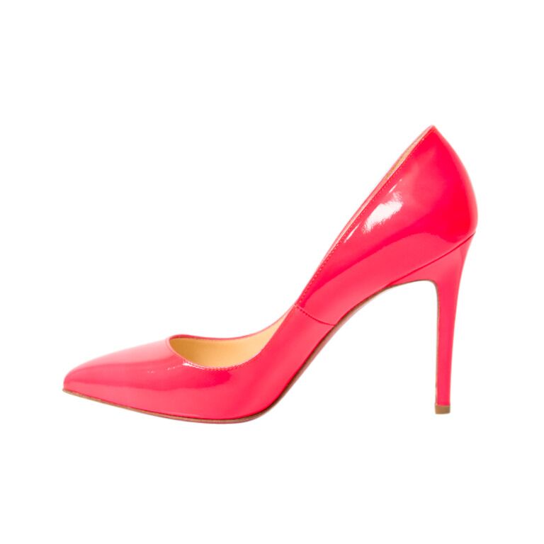 Neon new arrivals pink louboutins