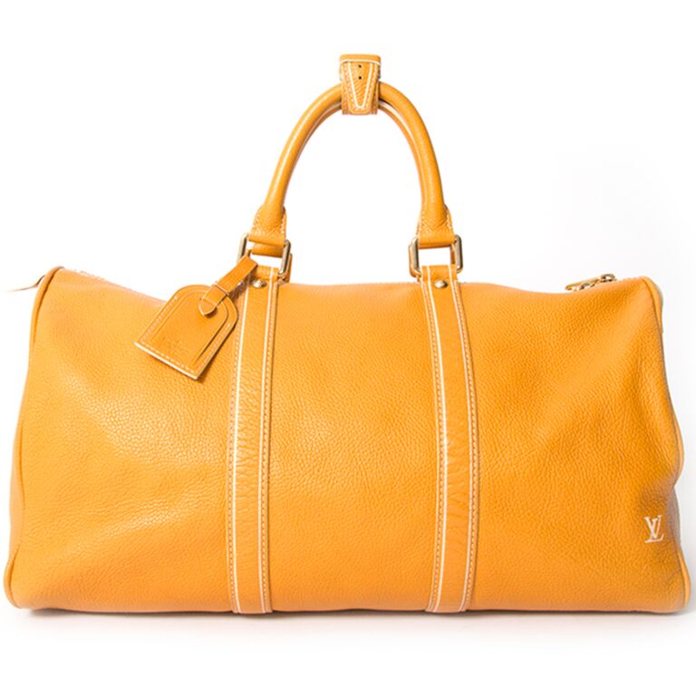 Outdoor cloth bag Louis Vuitton Yellow in Cloth - 16817008