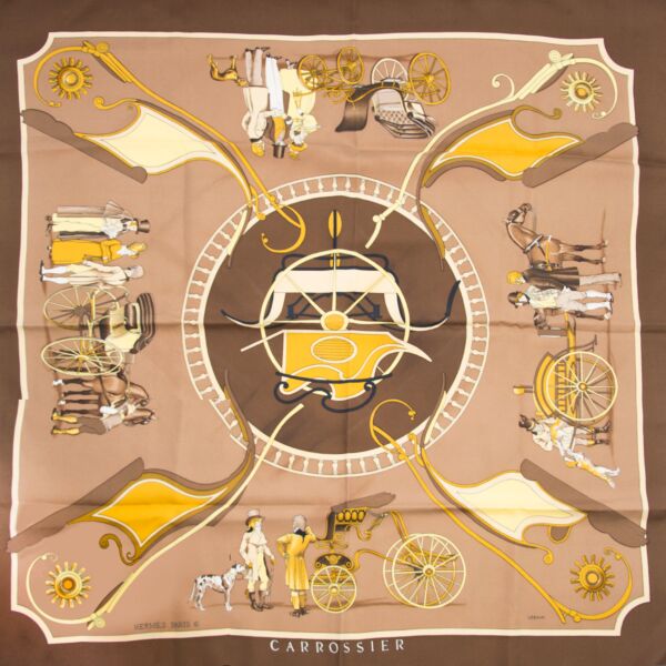 Hermès Carré de Soie "Carrossier"