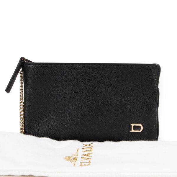 Delvaux Black Keychain Wallet