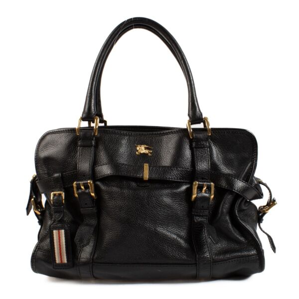 buy 100% authentic pre loved Burberry Black Top Handle on Labellov.com