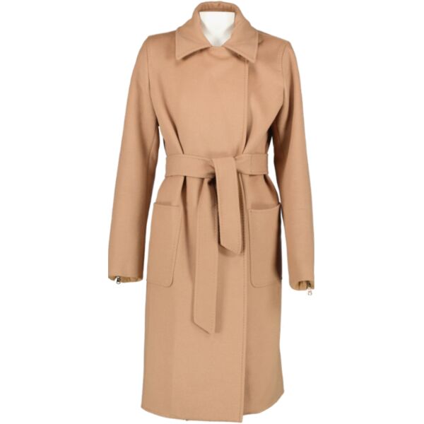 Max Mara City Camel Belted Coat