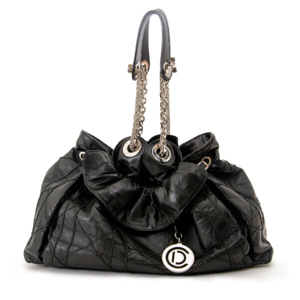 christian dior black le trente bag now for sale at labellov vintage fashion webshop belgium