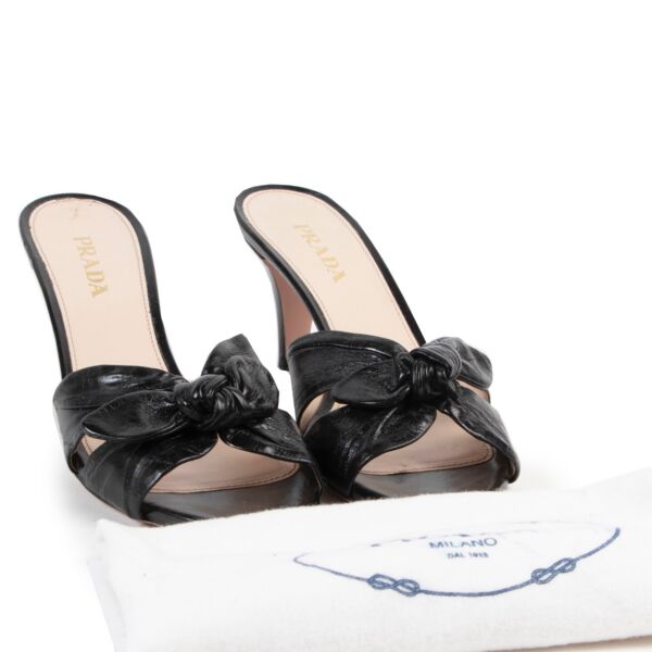 Prada Black Leather Pumps - Size 39