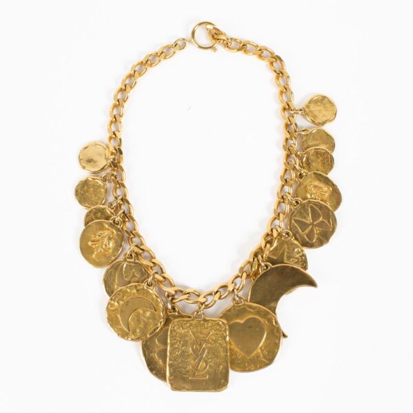 Shop 100% authentic secondhand Saint Laurent Vintage Gold Necklace on Labellov.com