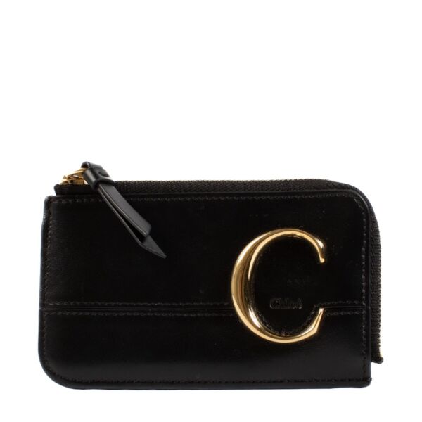 shop 100% authentic second hand Chloé Black C Card Holder Wallet on Labellov.com