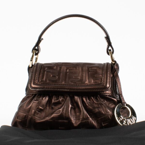 Fendi Brown FF Mini Chef Bag