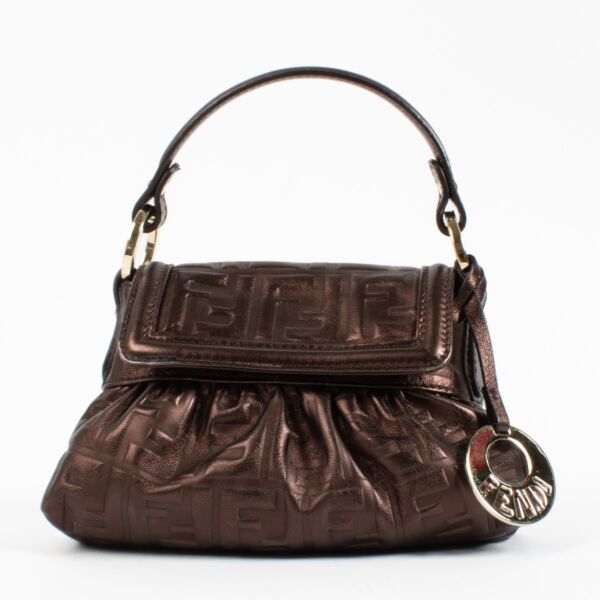 Fendi Brown FF Mini Chef Bag
